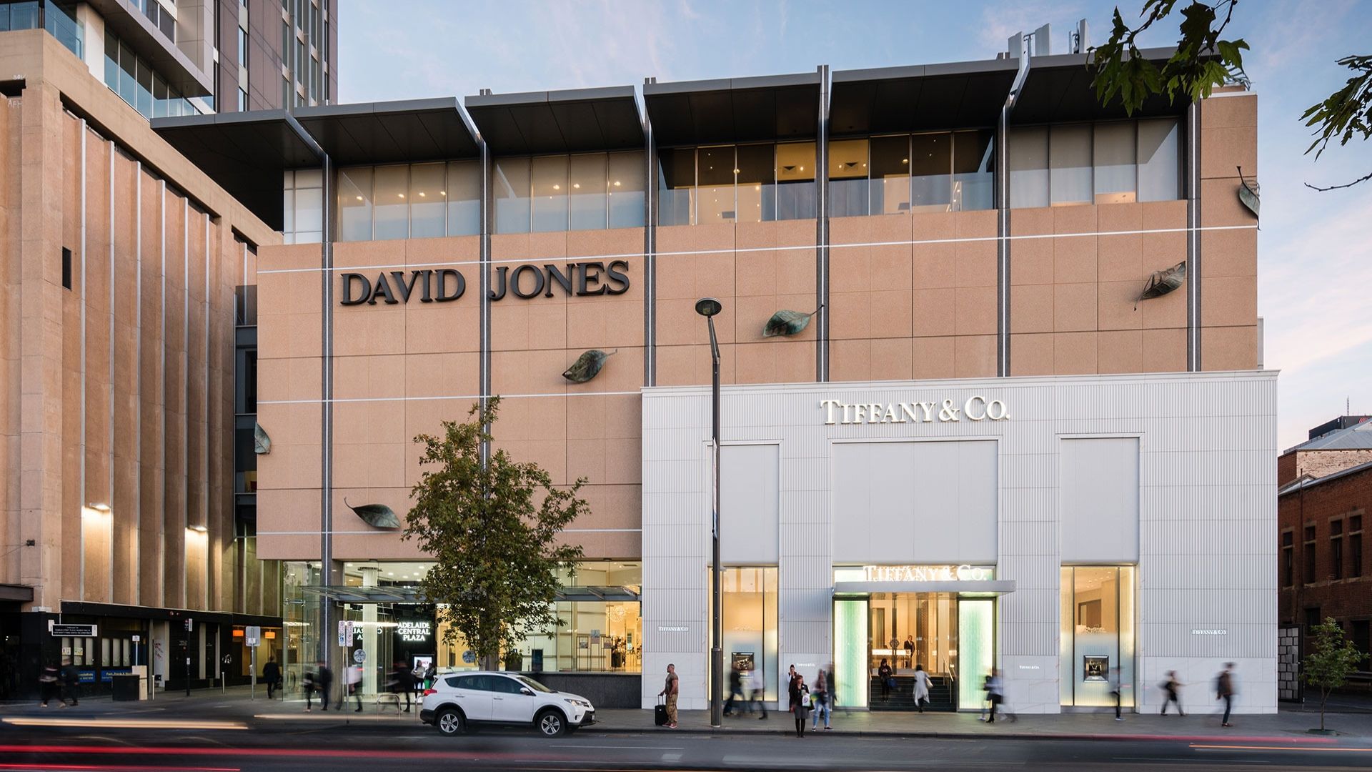 Adelaide Central Plaza - Exterior - David Jones and Tiffany and Co